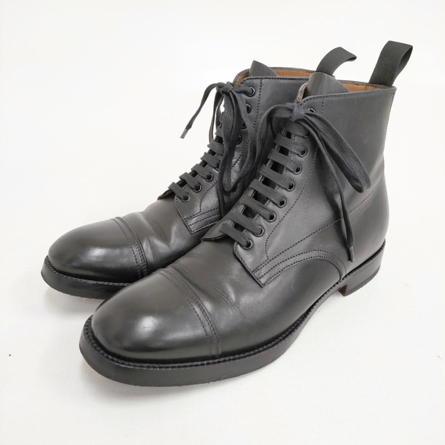 MARGARET HOWELL プレミアムライン HEAVY SOLED ANKLE BOOT レースアップブーツ 578-7270002 ブーツ ブラック レディース マーガレットハウエル【中古】5-0306G◎ MARGARET HOWELL（マーガレットハウエル） プレミアムライン HEAVY