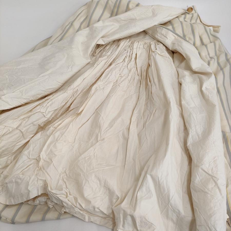 ポールハーデンPaul Harnden ギャザー　ロングスカート Paul Harnden サイズXS ストライプ ラップ ギャザーロングスカート