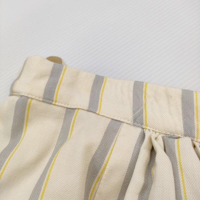 Paul Harnden サイズXS ストライプ ラップ ギャザーロングスカート