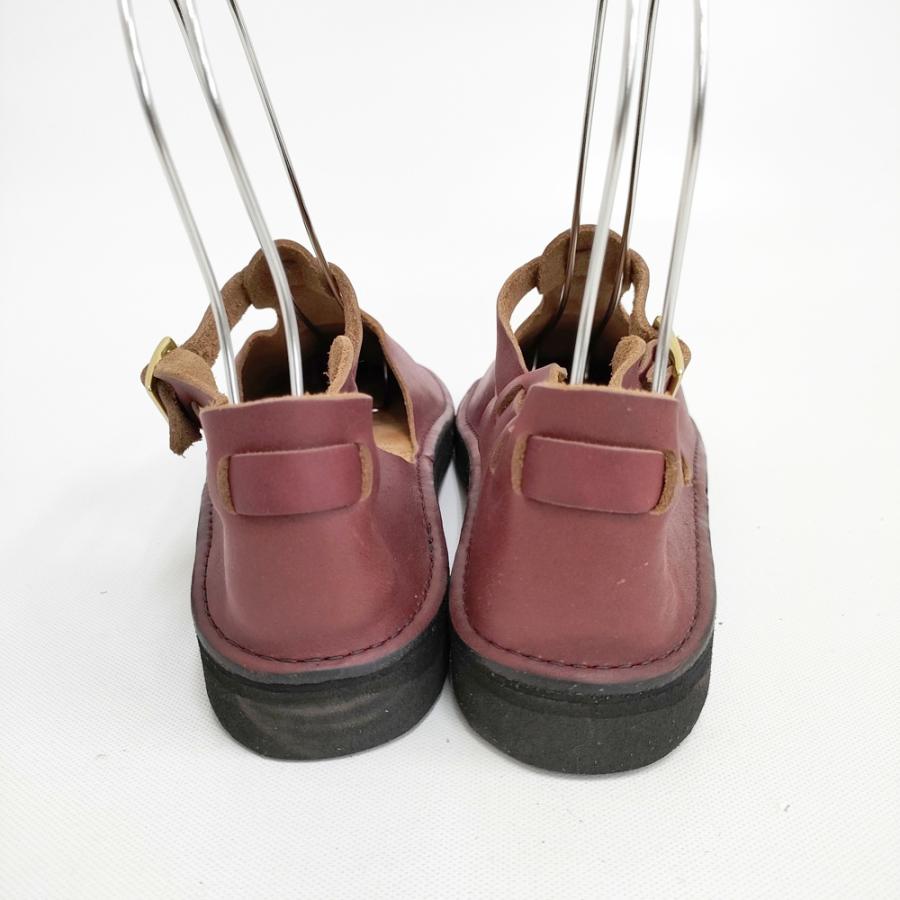 オーロラシューズ ウエストインディアン 7C バーガンディ 旧ロゴ AURORA SHOES 新品 West Indian T-Strap サイズ7C バーガンディ