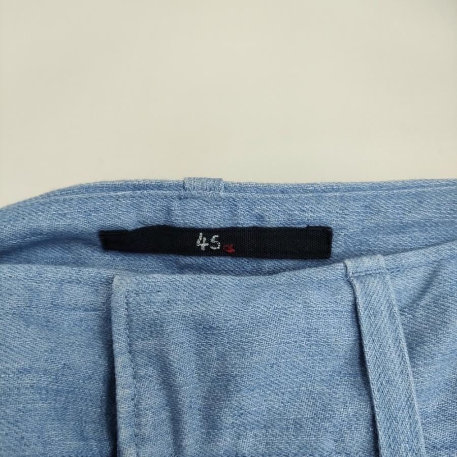 45R 45R/45rpm 水浅葱デニムみゆきパンツ サイズ3 定価25300円