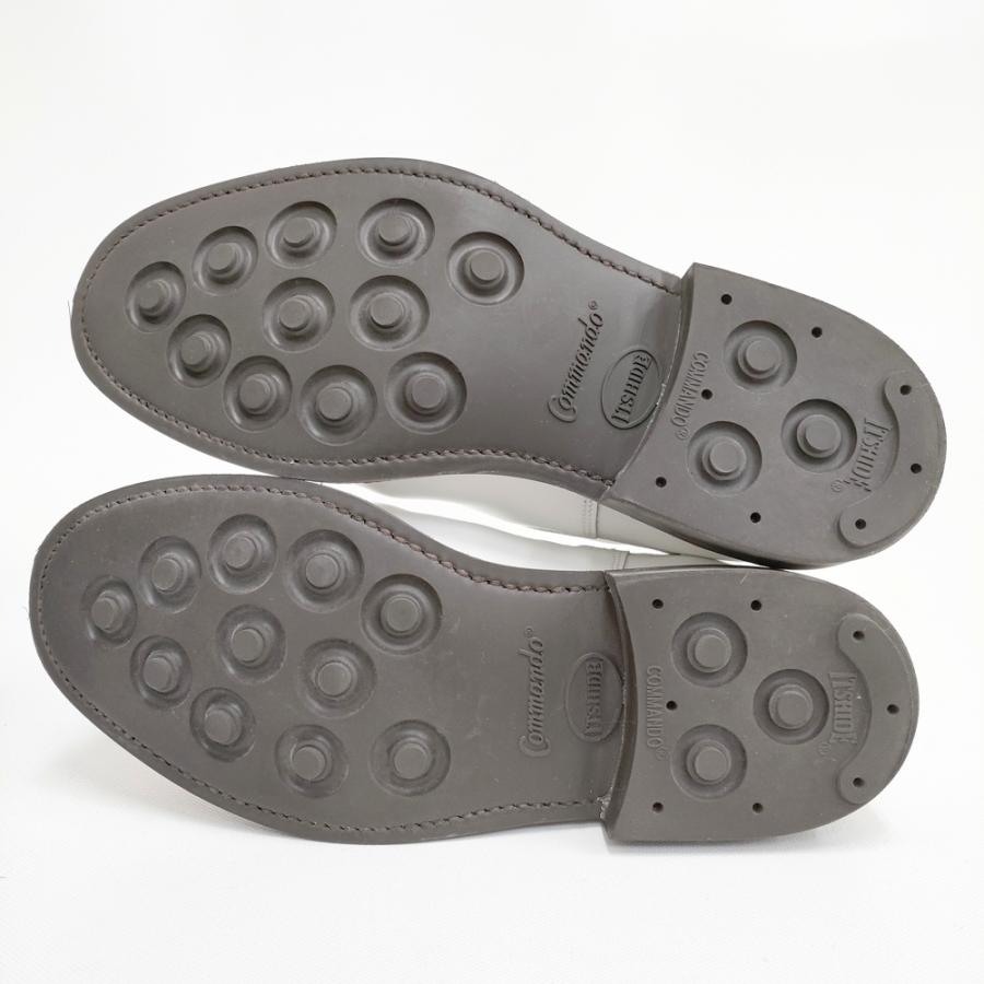 SANDERS ミリタリーチェルシーブーツ サイドゴア ポリッシュレザー サイズ3 ブーツ ホワイト レディース サンダース【中古】5-0306G◎ SANDERS ミリタリーチェルシーブーツ サイドゴア ポリッシュレザー