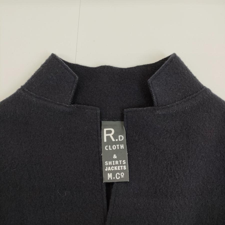R&D.M.Co- 縮絨起毛ニット ウール 羽織 ジャケット ネイビー レディース オールドマンズテーラー【中古】5-0914T△ R&D.M.Co- 縮絨起毛ニット ウール 羽織 ジャケット ネイビー オールド