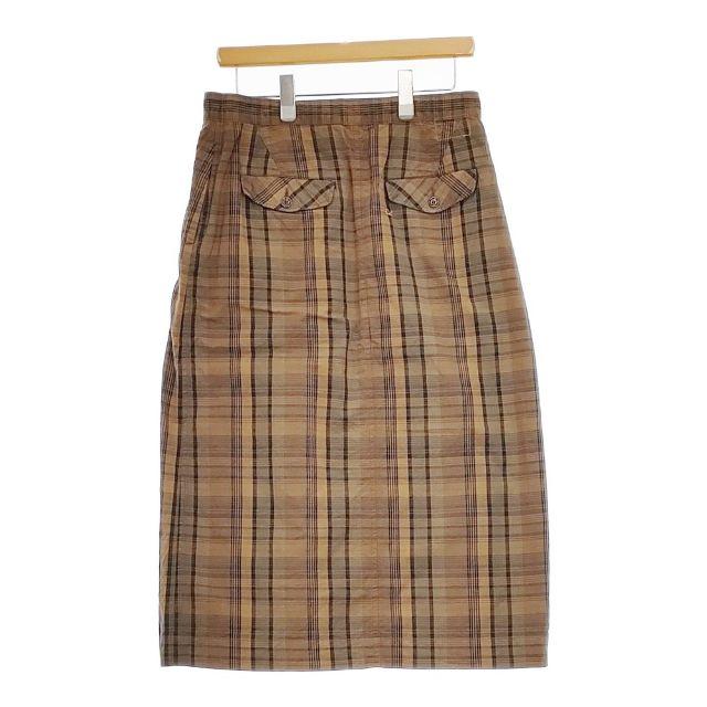 45R/45rpm ダークマドラスのタイトスカート 定価35200円 ロングスカート ブラウン レディース フォーティーファイブアールピーエム【中古】5-0403M∞ 45R（フォーティファイブアール） 45R/45rpm ダークマドラスのタイト