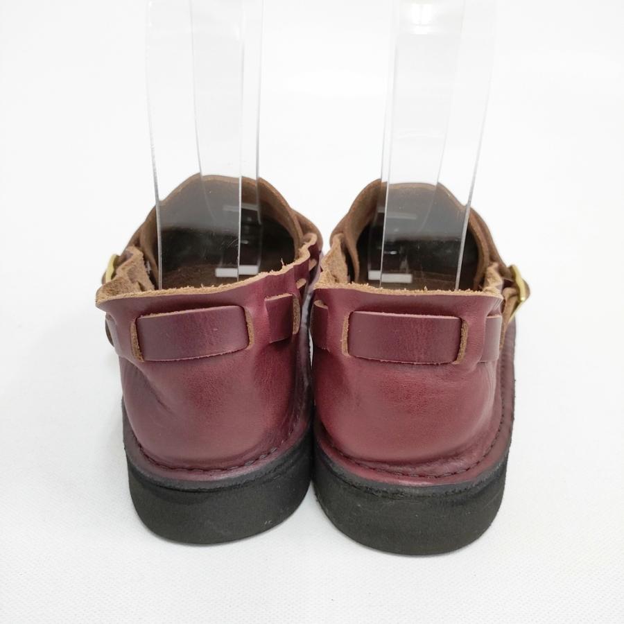 AURORA SHOES ミドルイングリッシュ サイズ7 1/2D シューズ・靴 ボルドー レディース オーロラシューズ【中古】5-1203G◎ AURORA SHOES ミドルイングリッシュ サイズ7 1/2D シューズ・靴