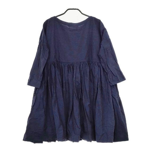 veritecoeur VC-1730 ワンピース 切替ギャザープル チュニック ネイビー レディース ヴェリテクール【中古】5-0403M∞ veritecoeur VC-1730 ワンピース 切替ギャザープル チュニック