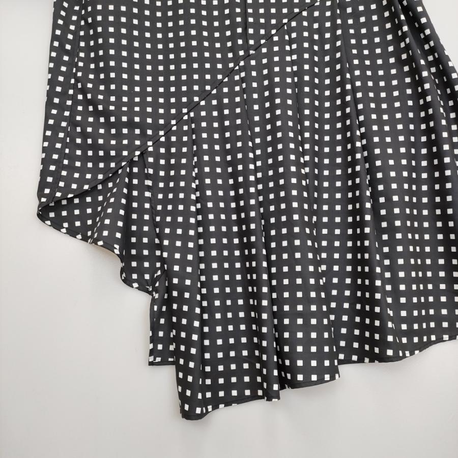 HYKE FD SQUARE PATTERN BOSOM DRESS 232-16191 008 サイズ2  