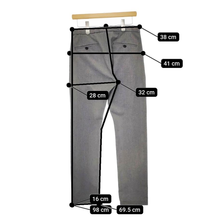 YAECA ヤエカ　スラックス2-WAY Gray S YAECA（ヤエカ） YAECA ERGONOMIC 2WAY スリムイージーパンツ 14611