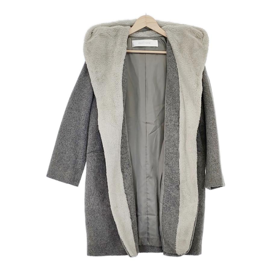 DoCLASSE AUTORE 尾州織 ダウン ファー付き ウール ダッフルコート