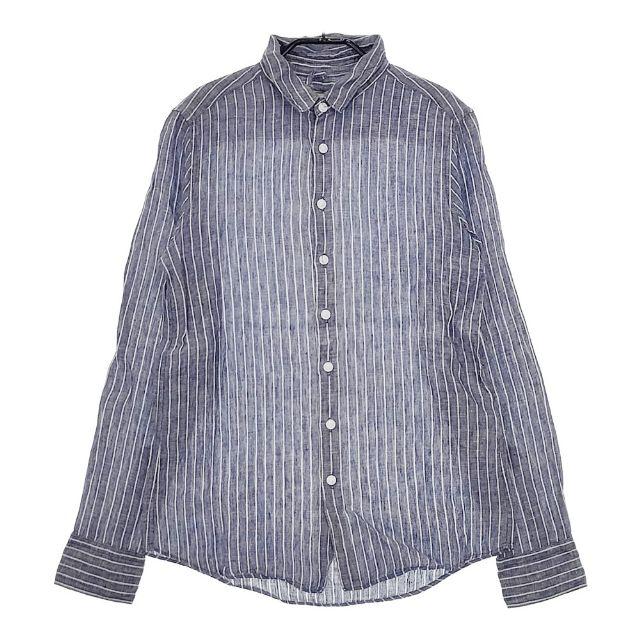 オールドマンズテイラーリネンストライプシャツ