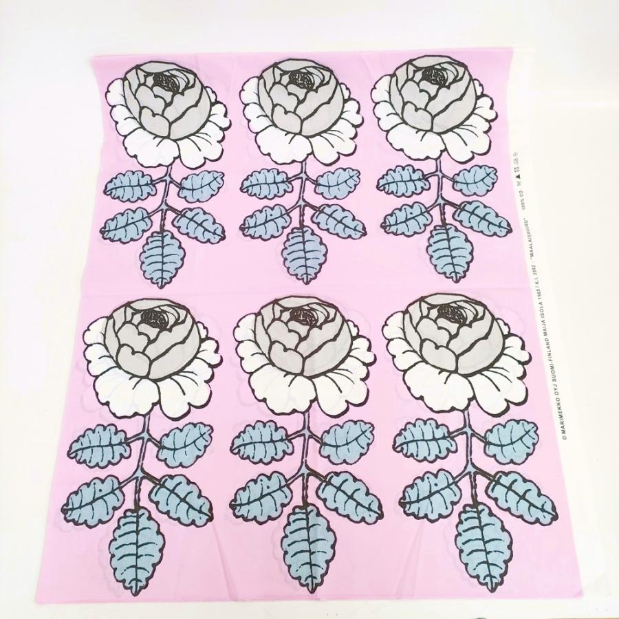 marimekko 未使用 MAALAISRUUSU 170cm×138cm ファブリック 生地 ピンク ホワイト レディース マリメッコ【中古】5-0723G◎ marimekko（マリメッコ） 未使用 MAALAISRUUSU 170cm×138cm