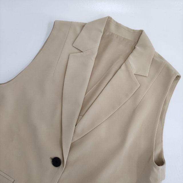CAFUNE バックデザイン ベスト ジレ ジャケット ベージュ カフネ 5