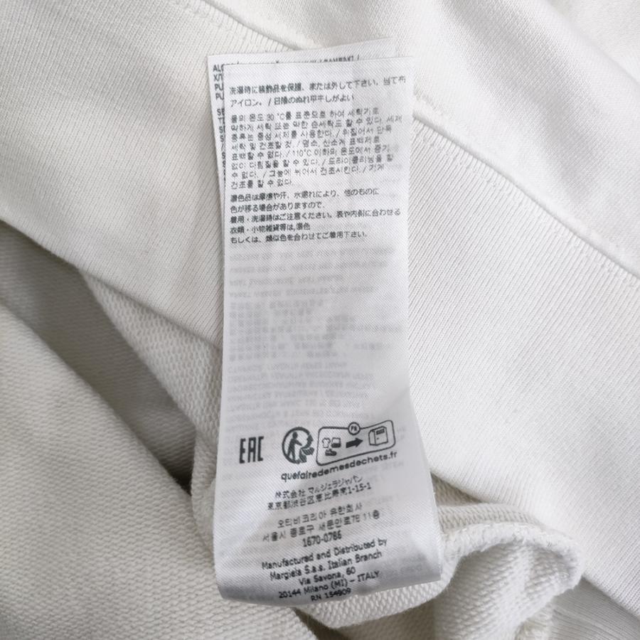 MAISON MARGIELA SWEATSHIRT CHALK ナンバリングロゴ s50gu0208 s25520