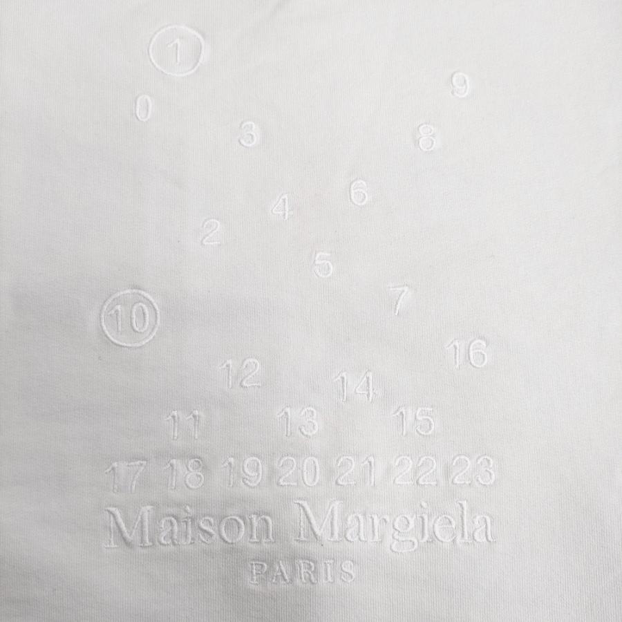 MAISON MARGIELA SWEATSHIRT CHALK ナンバリングロゴ s50gu0208 s25520