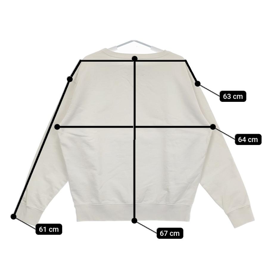 MAISON MARGIELA SWEATSHIRT CHALK ナンバリングロゴ s50gu0208 s25520