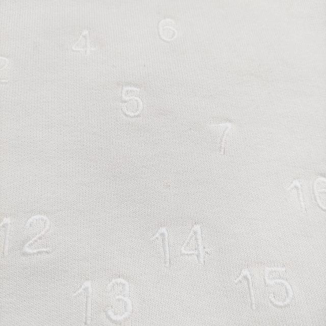 MAISON MARGIELA SWEATSHIRT CHALK ナンバリングロゴ s50gu0208 s25520