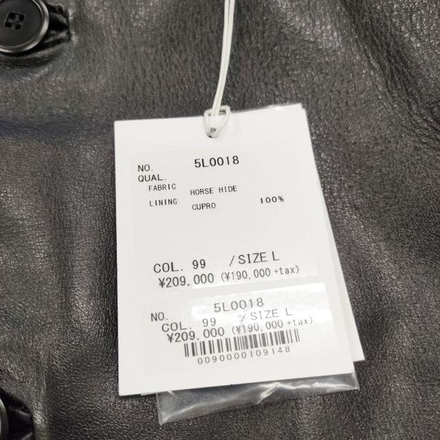BRU NA BOINNE 新品 24AW B-1ジャンパー レザー 定価209000円 サイズL ジャケット ブラック ブルーナボイン 5-0328T 259967の画像
