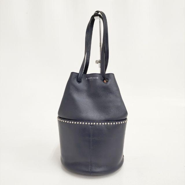 J&M DAVIDSON ミニデイジー スタッズ バッグ ネイビー