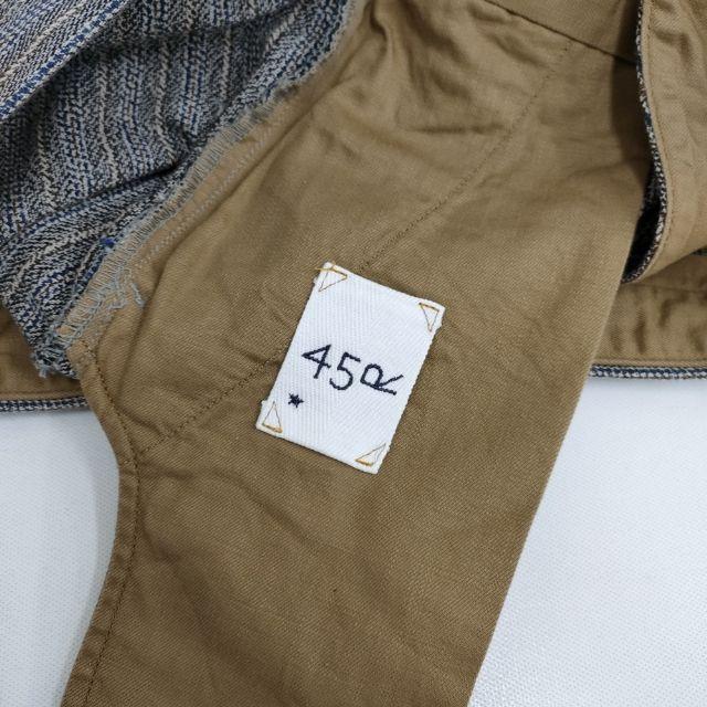 45R/45rpm 春コットンツイードの908みゆきパンツ 定価42900円 パンツ グレー ベージュ レディース フォーティーファイブアールピーエム【中古】5-0921G∞ 45R（フォーティファイブアール） 45R/45rpm 春コットンツイードの908