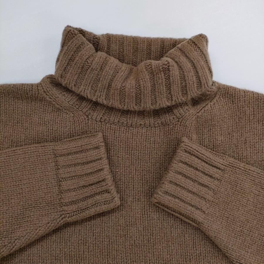 SLOANE SL3W-063 3Gジーロンラム×カシミヤドロップショルダーニット