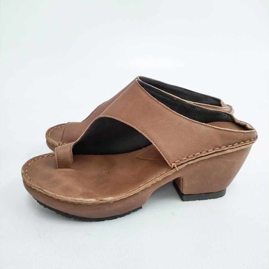 Hina Day Green ヒナ デイ グリーン オトナ厚底レザートング