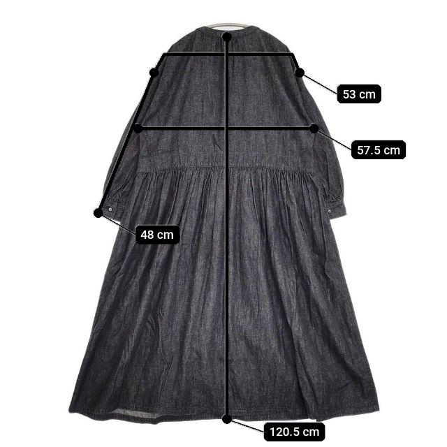 nest Robe 01233-1427 コットンリネンダンガリーギャザー