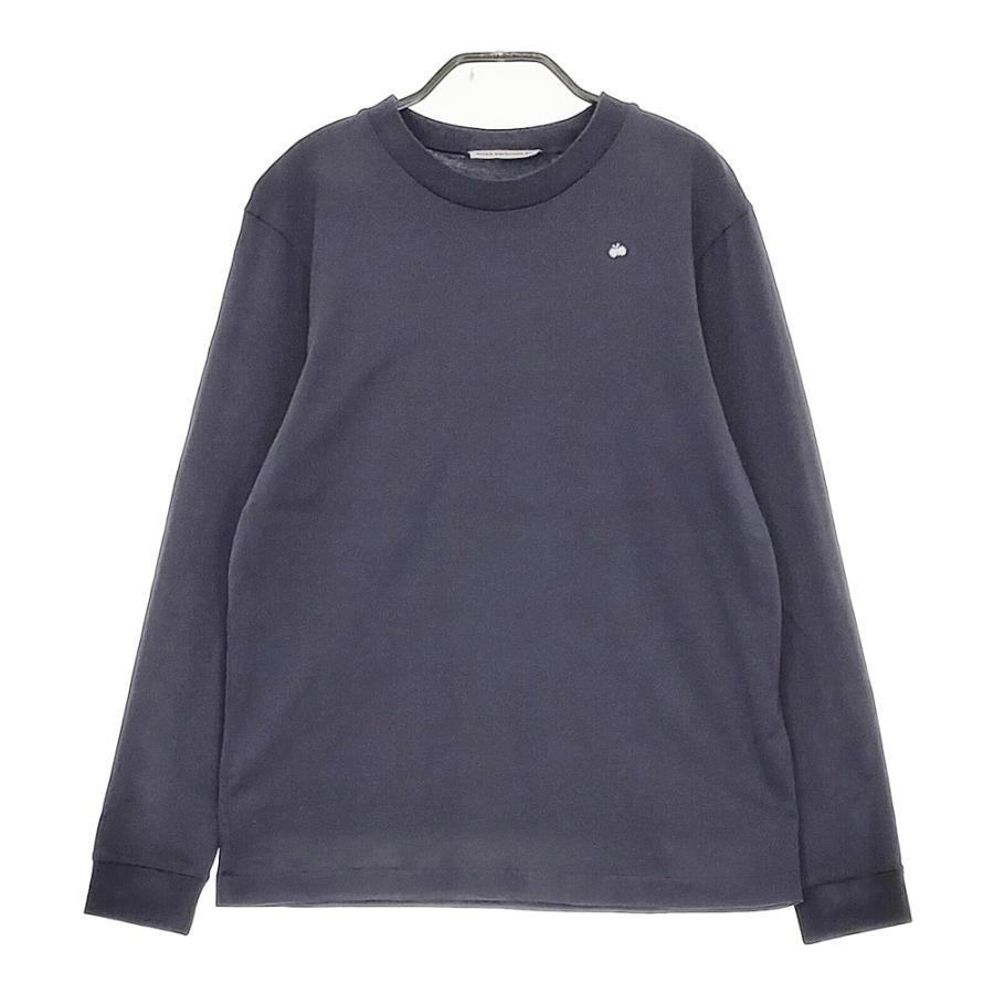 ミナネイビー刺繍長袖シャツ