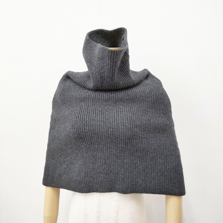 AP STUDIO リブニットケープ 定価19800円 カシミヤ混 ネック AP STUDIO リブニットケープ 定価19800円 カシミヤ混 ネック