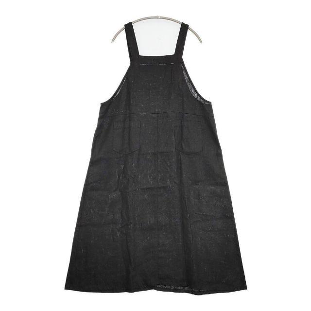 fog linen work リネン エプロン ワンピース サイズ2 ブラック