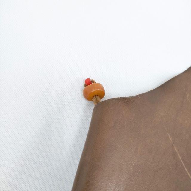 HENRY CUIR レザー ワンショルダー ビーズ 犬刺繍 CANE ショルダー