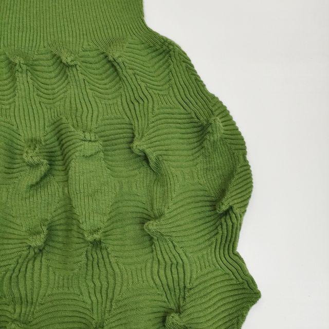 Sybilla ウェーブデザインニットドレス 立体 トゲトゲ 定価64900円  