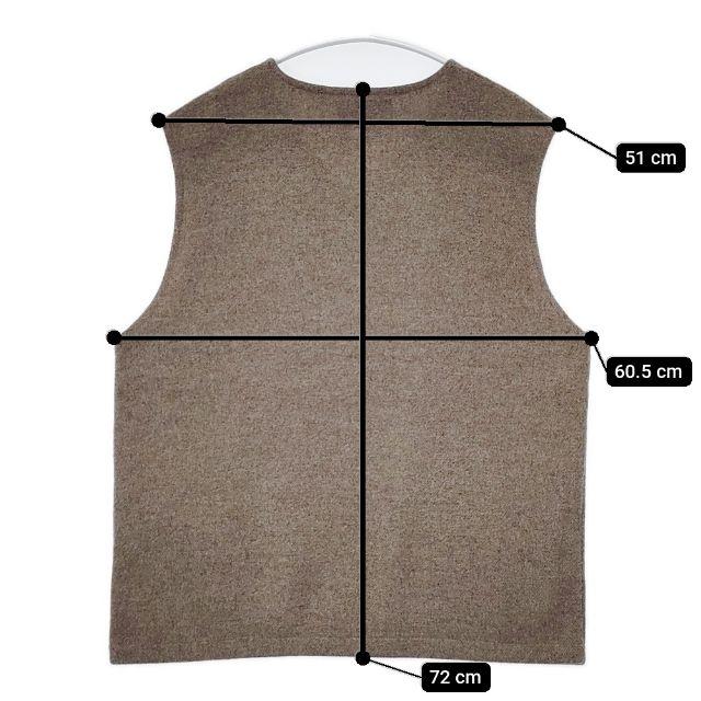 VOAAOV リサイクルウールモッサベスト VOVT-K71 ノースリーブニット