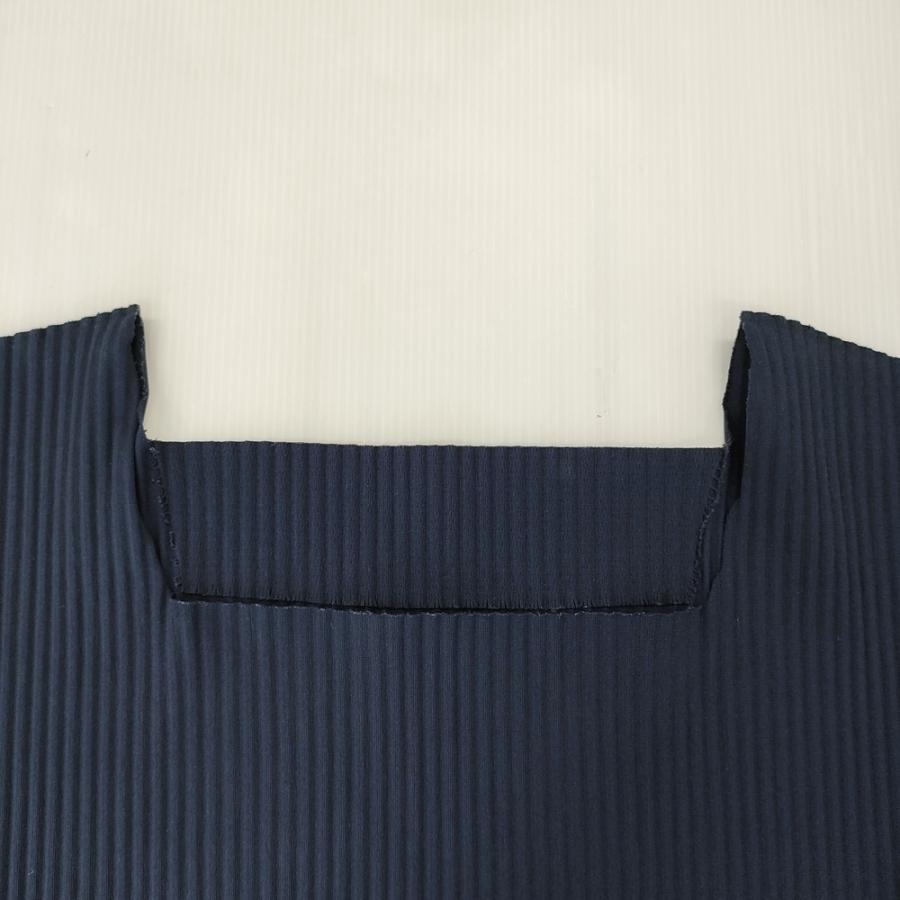 me ISSEY MIYAKE プリーツ スクエアネック MI94KH308 サイドスリット ワンピース ネイビー レディース ミー イッセイミヤケ【中古】5-0622S♪ me ISSEY MIYAKE プリーツ スクエアネック MI94KH308 サイドスリット