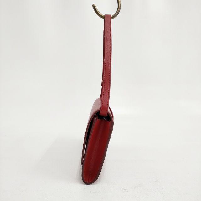 HIROFU（ヒロフ） クラッチバッグ レザー ショルダーバッグ レッド 5
