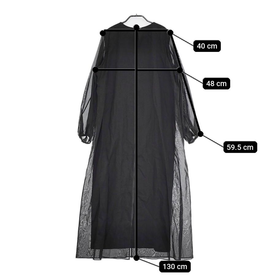 新品未使用 conte シアーバックスリットロングワンピース 【公式