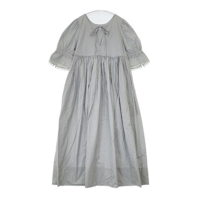 Bilitis dix-sept ans コットンドレス Cotton dress 定価39600円 半袖 ワンピース 23SS グレー レディース ビリティス ディ セッタン【中古】5-0726S∞ Bilitis dix-sept ans コットンドレス Cotton dress 定価39600円 半袖
