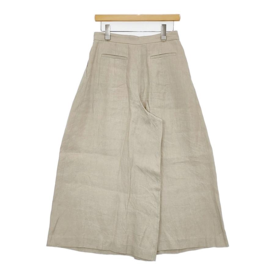 saqui 23SS09 サイズ38 リネン タック ワイド パンツ 23SS