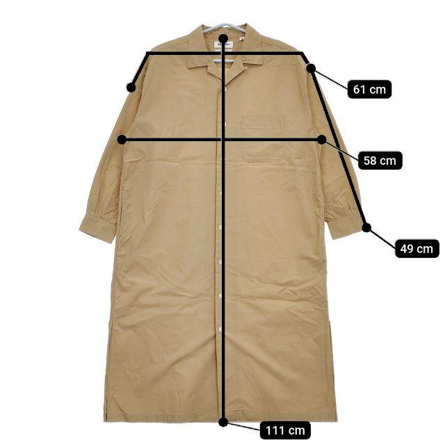GYMPHLEX（ジムフレックス） コットン ロングシャツワンピ ワンピース