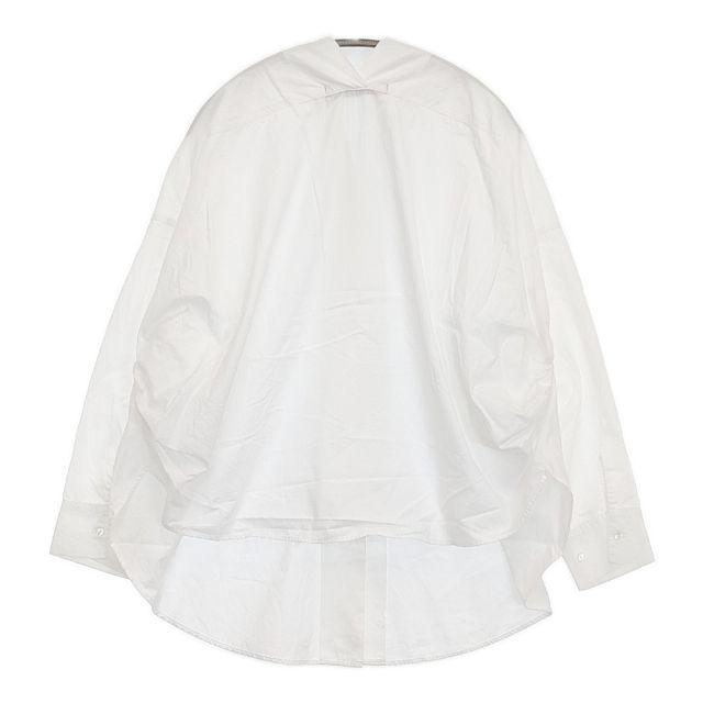 mizuiro-ind Vネックコクーンシャツ コットン ブラウス シャツ ホワイト レディース ミズイロインド【中古】5-0922M∞ mizuiroind（ミズイロインド） mizuiro-ind Vネックコクーンシャツ
