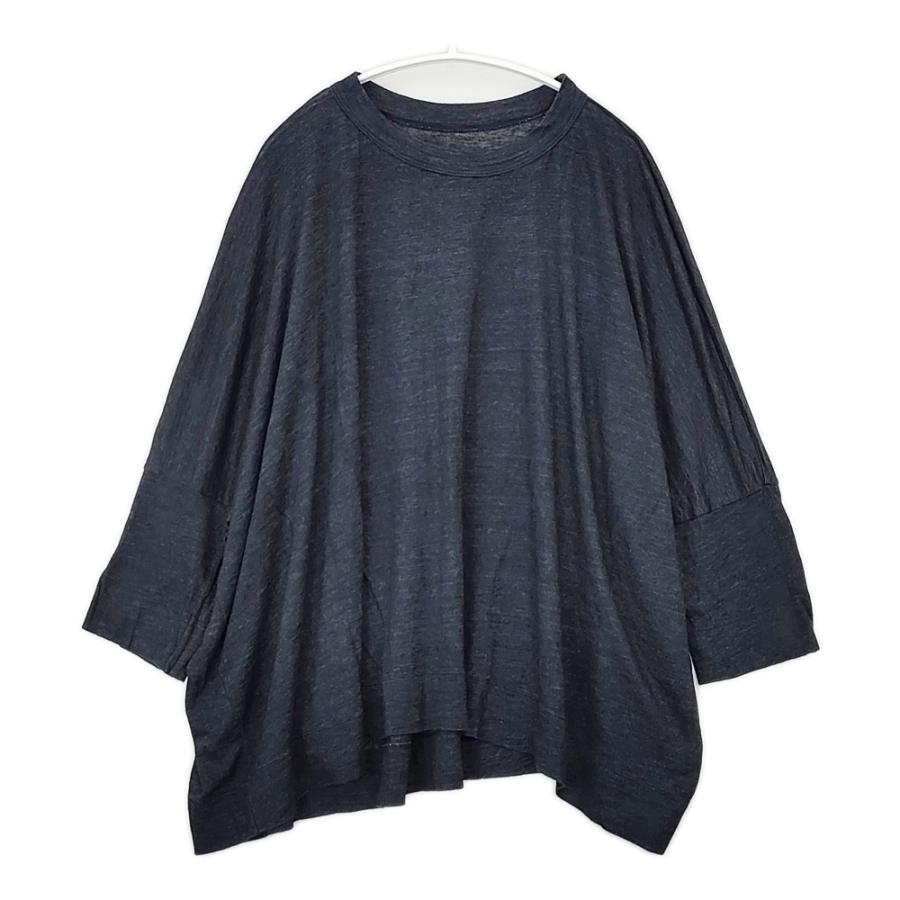 45R 45R/45rpm 5057317 リネン天竺のビッグTシャツ（インディゴ）定価  