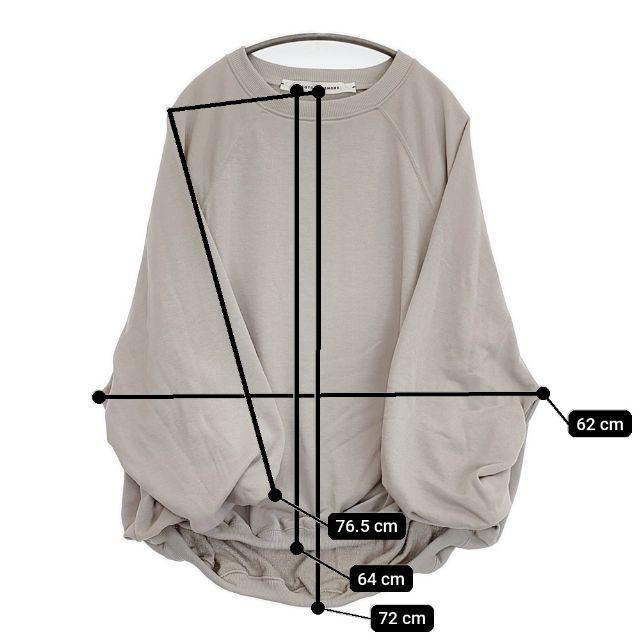 COGTHEBIGSMOKE 新品 LILLY PUFFY TOP オーバーサイズタックスウェット 定価30800円 スウェット 12 25SS グレージュ レディース コグ ザ ビッグスモーク【中古】5-1201M∞ COGTHEBIGSMOKE 新品 LILLY PUFFY TOP オーバーサイズタックスウェット