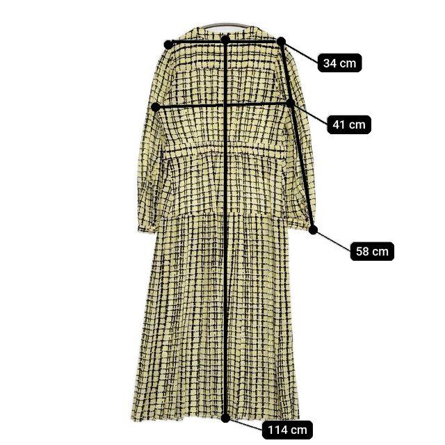 グレースコンチネンタル ダイアグラム ツイード ワンピース 極美品