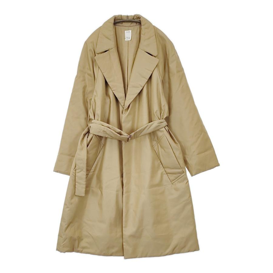 ジャケット・アウター SEYA. SK'GROVE PADDED BLOUSON seya. 未使用 SK'GROVE PADDED COAT SILKY POWDER CUPRO サイズ2 定価