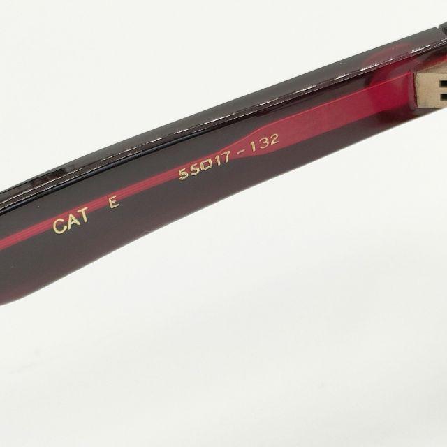 Oliver Goldsmith CAT 55□17-132 度なし メガネ ブラック レッド  