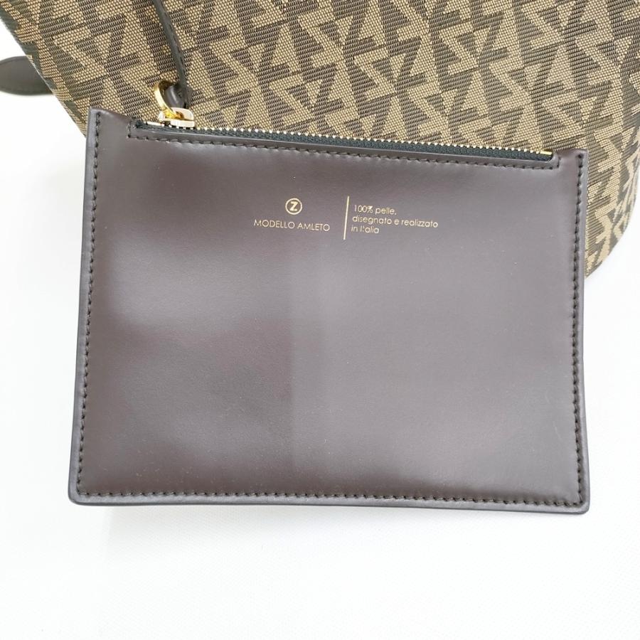 ZANCHETTI AMLETO BUCKET ジャガード バケツバッグ ショルダーバッグ ベージュ レディース ザンケッティ【中古】5-0628G♪ ZANCHETTI AMLETO BUCKET ジャガード バケツバッグ ショルダーバッグ