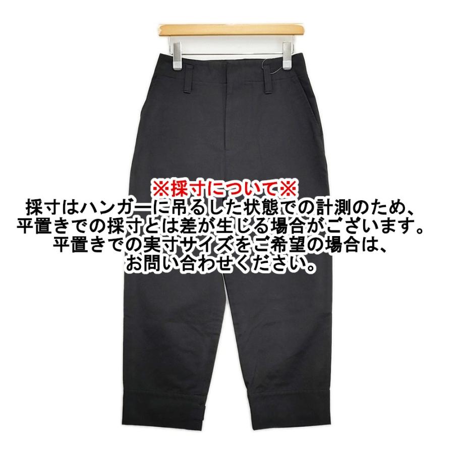 MARGARET HOWELL ORGANIC COTTON TWILL 2 578-3243004 定価38500円 パンツ 23AW ブラック マーガレットハウエル 5-1018G 267450_7