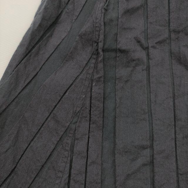 R&D.M.Co- コットンリネンシルク サイズM Vネック ワンピース ネイビー