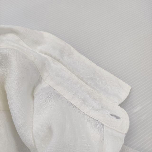 R&D.M.Co- リネン 長袖シャツ ホワイト オールドマンズテーラー 5  