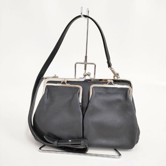 R&D.M.Co- レザー がま口ショルダーバッグ 定価66000円 ショルダーバッグ ブラック レディース オールドマンズテーラー【中古】5-1103G∞ R&D.M.Co- レザー がま口ショルダーバッグ 定価66000円 ショルダー