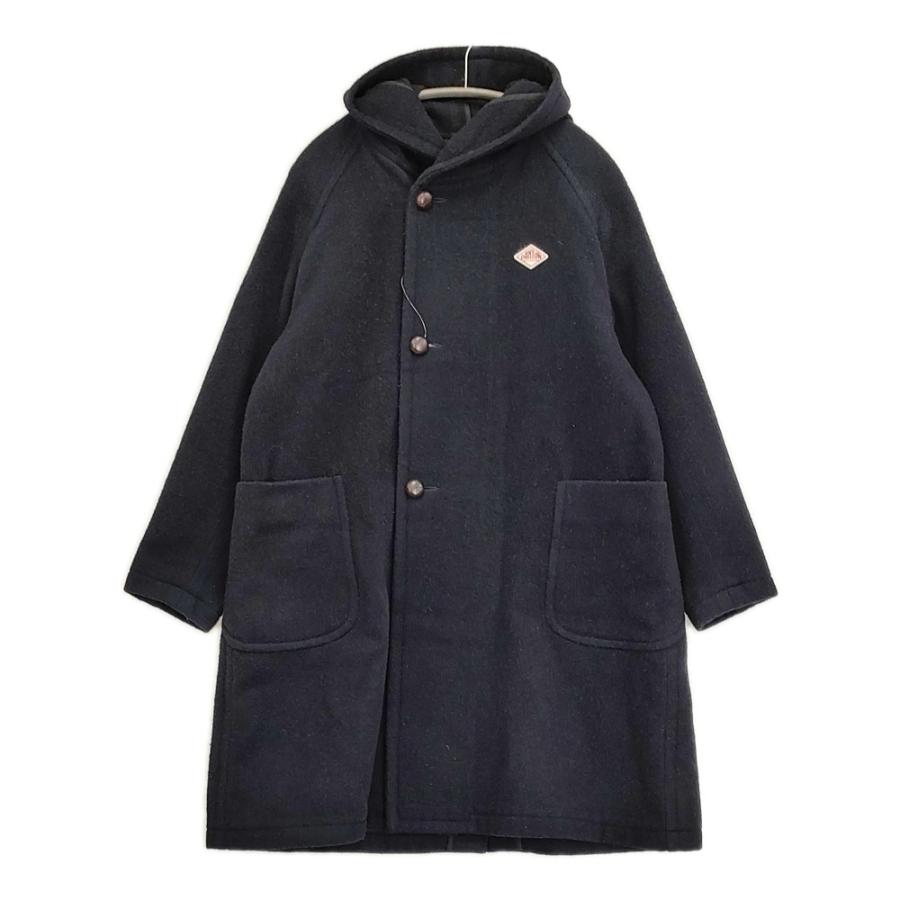 DANTON 　ウールモッサコート　ネイビー フード付き　36　ダントン Danton（ダントン） ウールモッサ フード付き サイズ36 コート